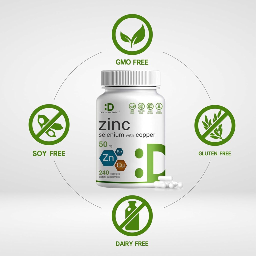 Deal Supplement Zinc 50mg With Selenium + Copper