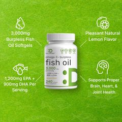 Deal Supplement Omega 3 Fish Oil 3000mg