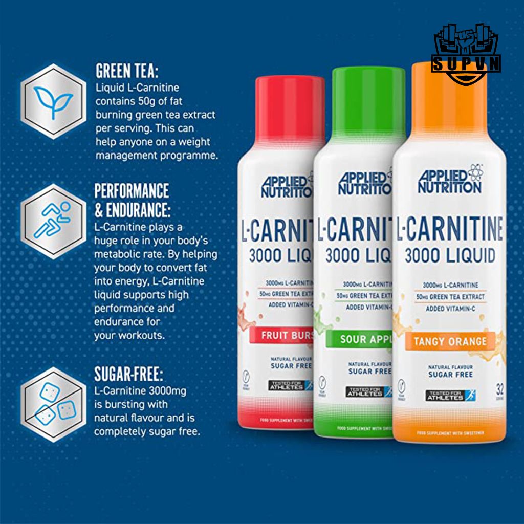 L Carnitine 3000mg Liquid & Green Tea