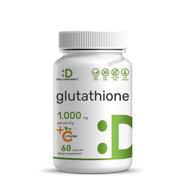 Deal Supplement Glutathione Reduced 1000mg + Vitamin C