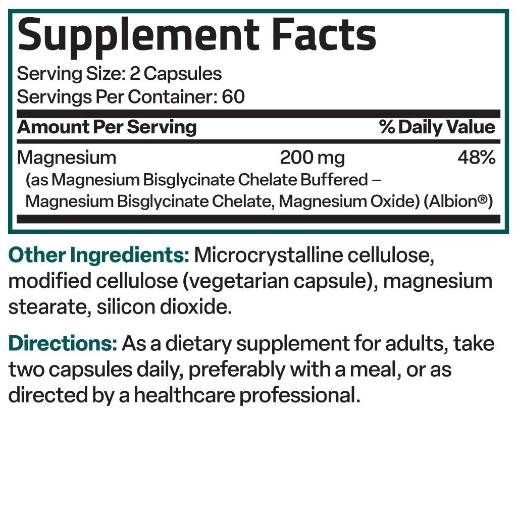 Bronson Magnesium Glycinate 200mg