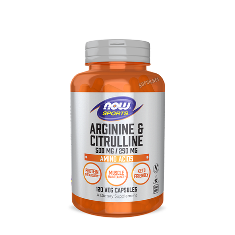 Now Arginine & Citrulline 500mg / 250mg