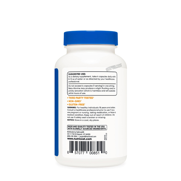 Nutricost Beta-Alanine 3400mg