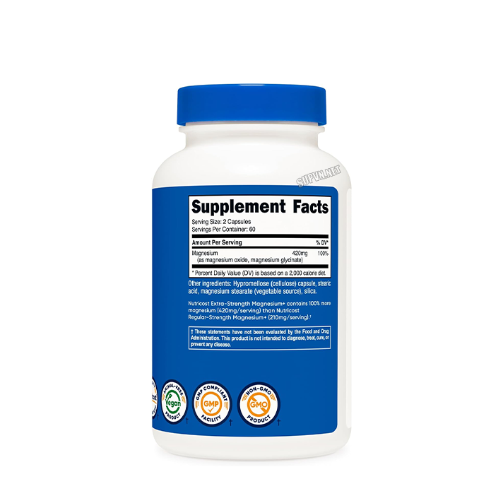 Nutricost Magnesium + Extra Strength 420mg