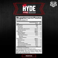 Sample Pre workout Mr Hyde NitroX ProSupps