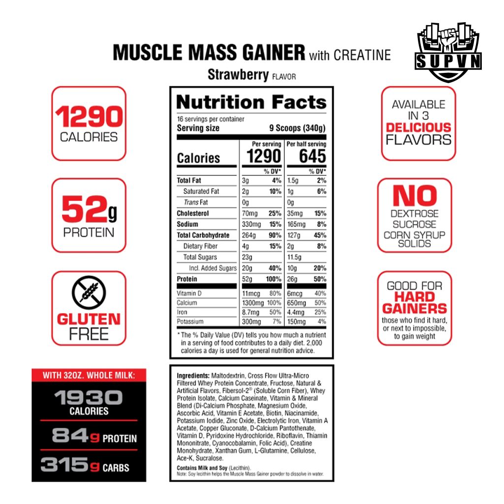 Muscle Mass Gainer Labrada 12lbs