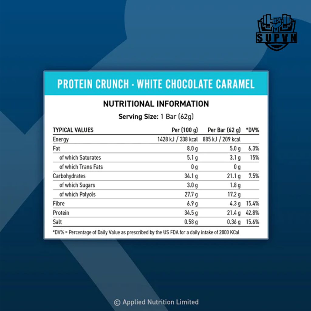 Protein Bar Applied Nutrition Crunch 65g