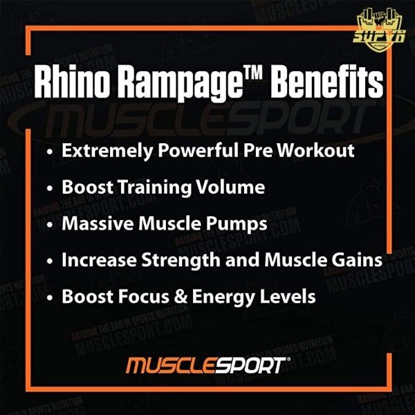 Pre Workout Rhino Rampage 30 Servings