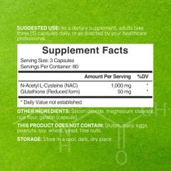 Deal Supplement Nac 1000mg With Glutathione