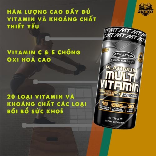 Platinum Multi Vitamin Muscletech 90 Viên
