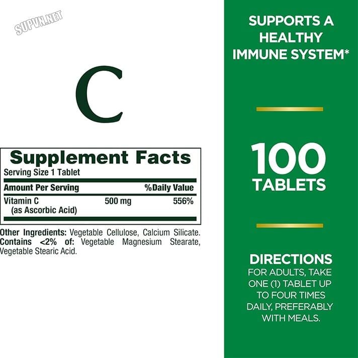 Vitamin C 500mg Natures's Bounty