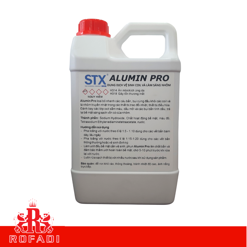 Dung dịch vệ sinh coil và làm sáng nhôm STX ALUMIN PRO 450ML - 2L - 10L - 20L