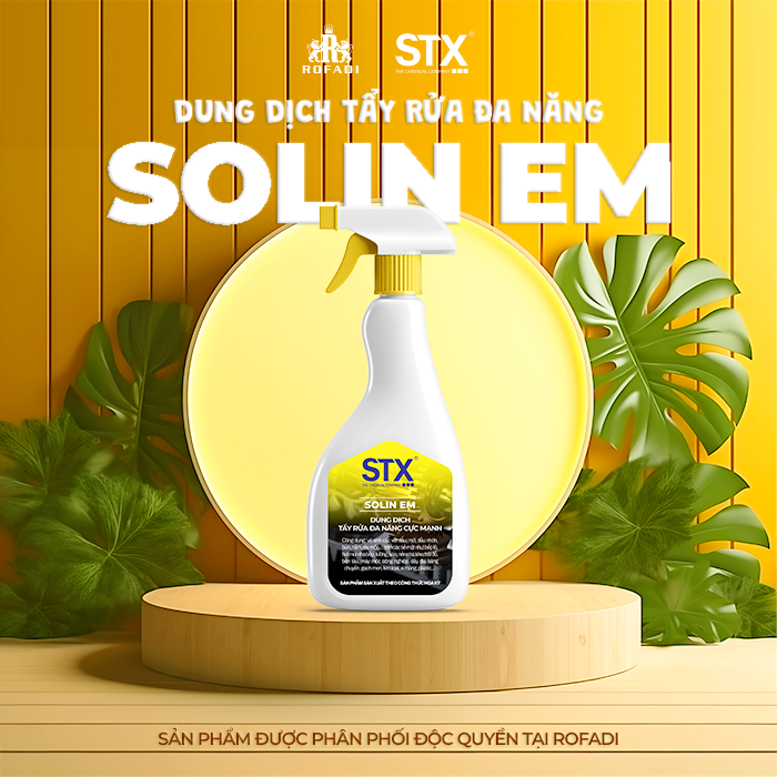 Dung dịch tẩy rửa đa năng cực mạnh STX SOLIN EM 450ML - 2L - 10L - 20L