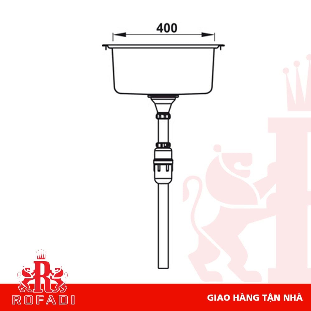 Chậu bếp, Inox HS-SD8650, Chậu đôi