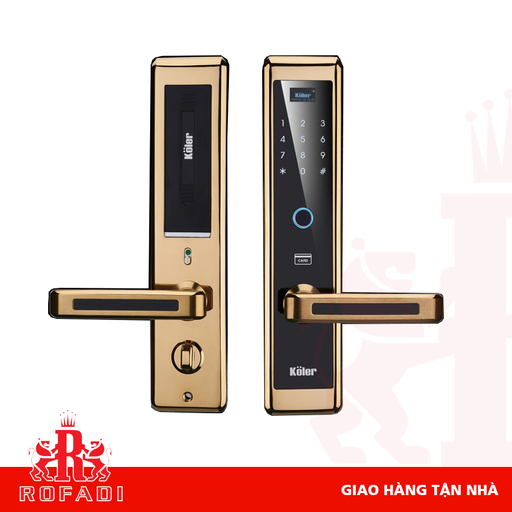  Khóa thông minh Koler KL9850 (6 in 1) màu PVD GOLD 