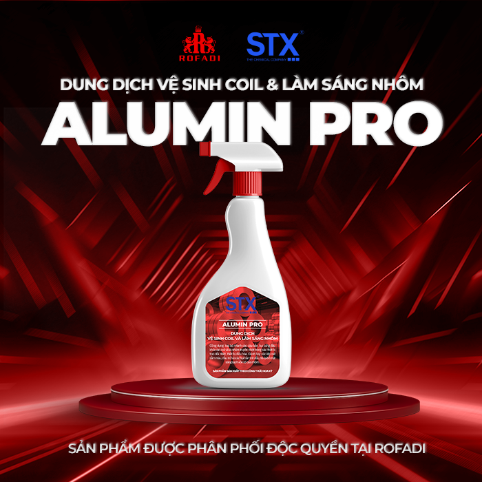 Dung dịch vệ sinh coil và làm sáng nhôm STX ALUMIN PRO 450ML - 2L - 10L - 20L