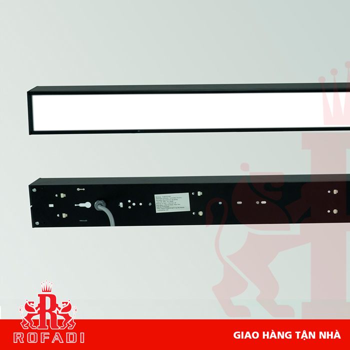 Đèn Led thả trần SONATA chữ nhật 28W ánh sáng 6000K màu đen