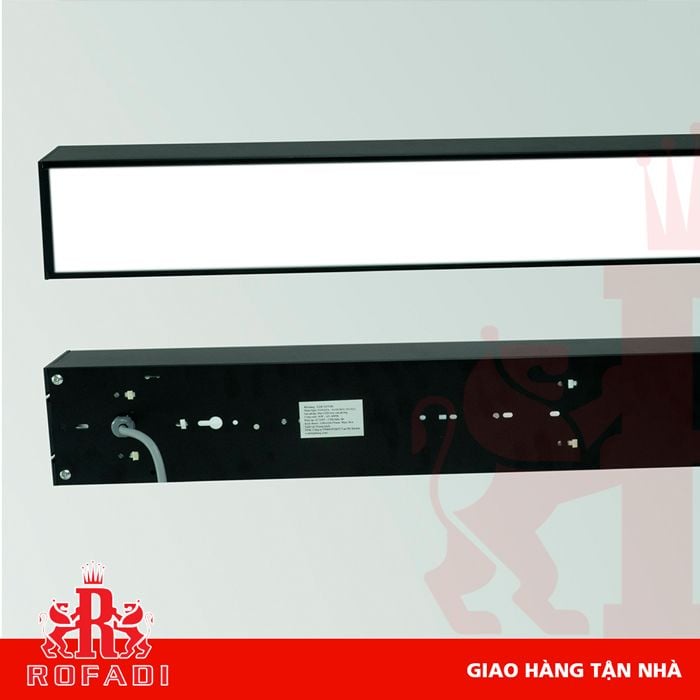 Đèn Led thả trần SONATA chữ nhật 36W ánh sáng 6000K màu đen