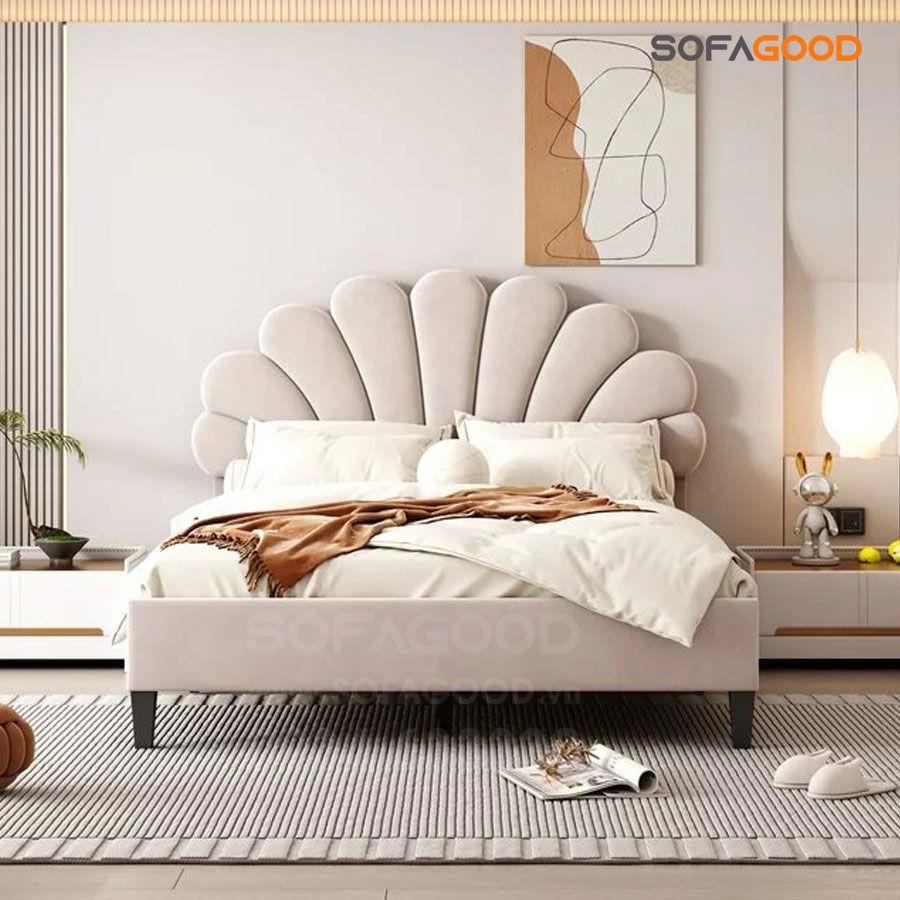 Giường trẻ Em bọc nệm S509