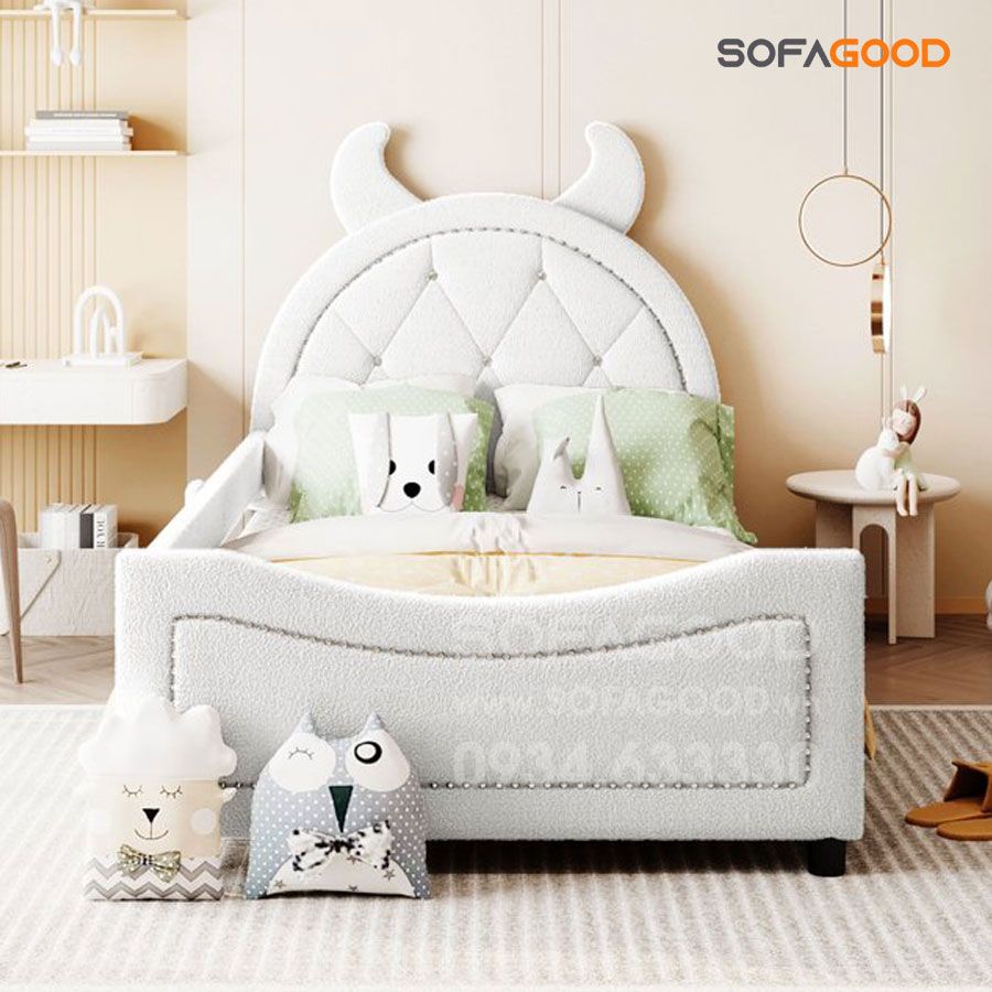 Giường trẻ Em bọc nệm S510