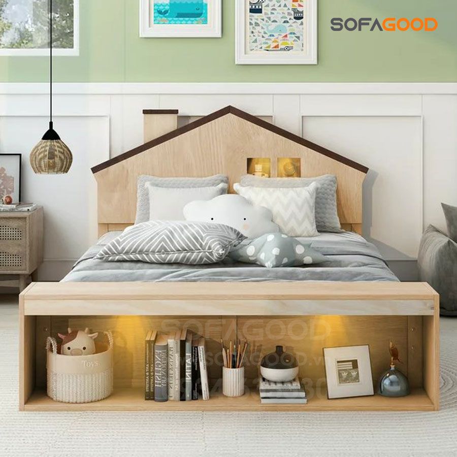 Giường trẻ Em hình ngôi nhà S512