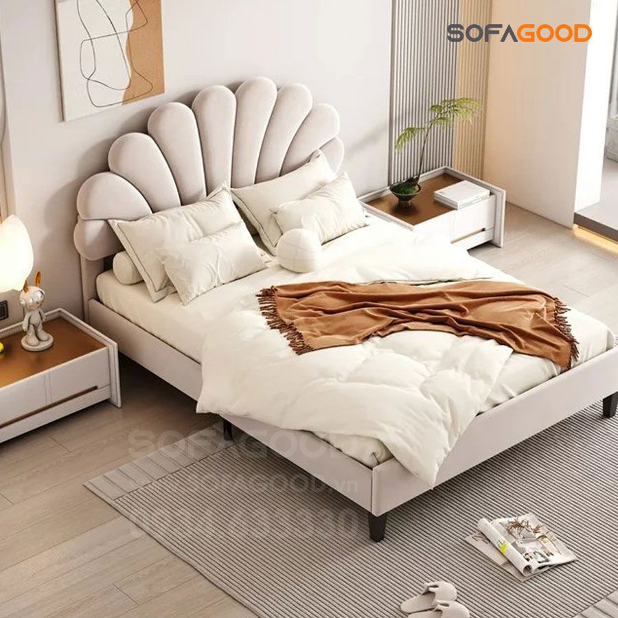 Giường trẻ Em bọc nệm S509