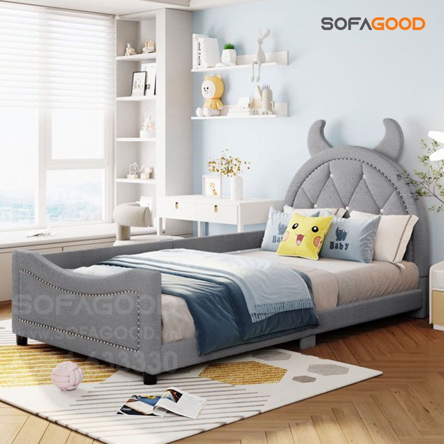 Giường trẻ Em bọc nệm S510