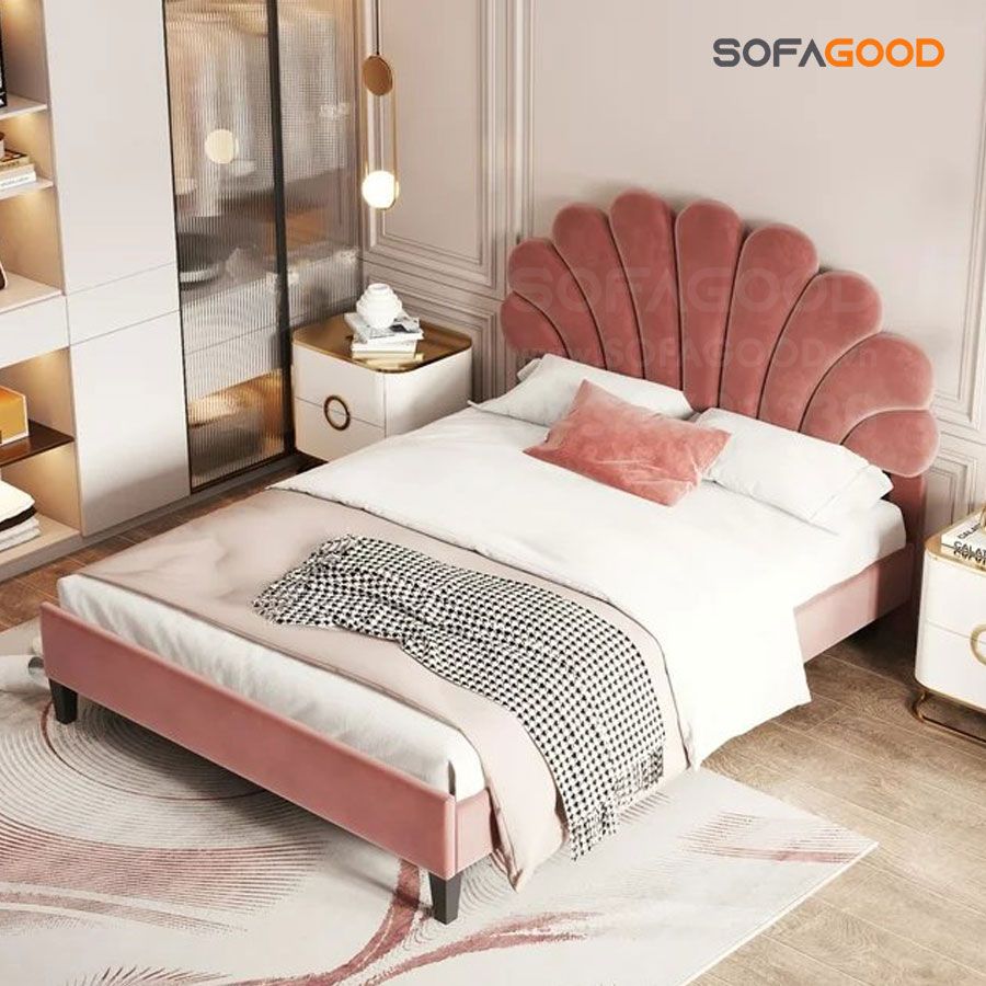 Giường trẻ Em bọc nệm S509