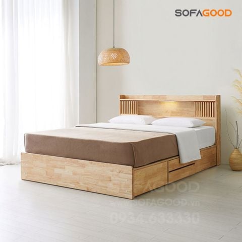  Giường ngủ gỗ tự nhiên S132 