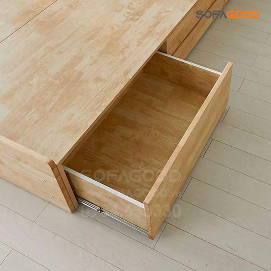 Giường ngủ gỗ tự nhiên S132