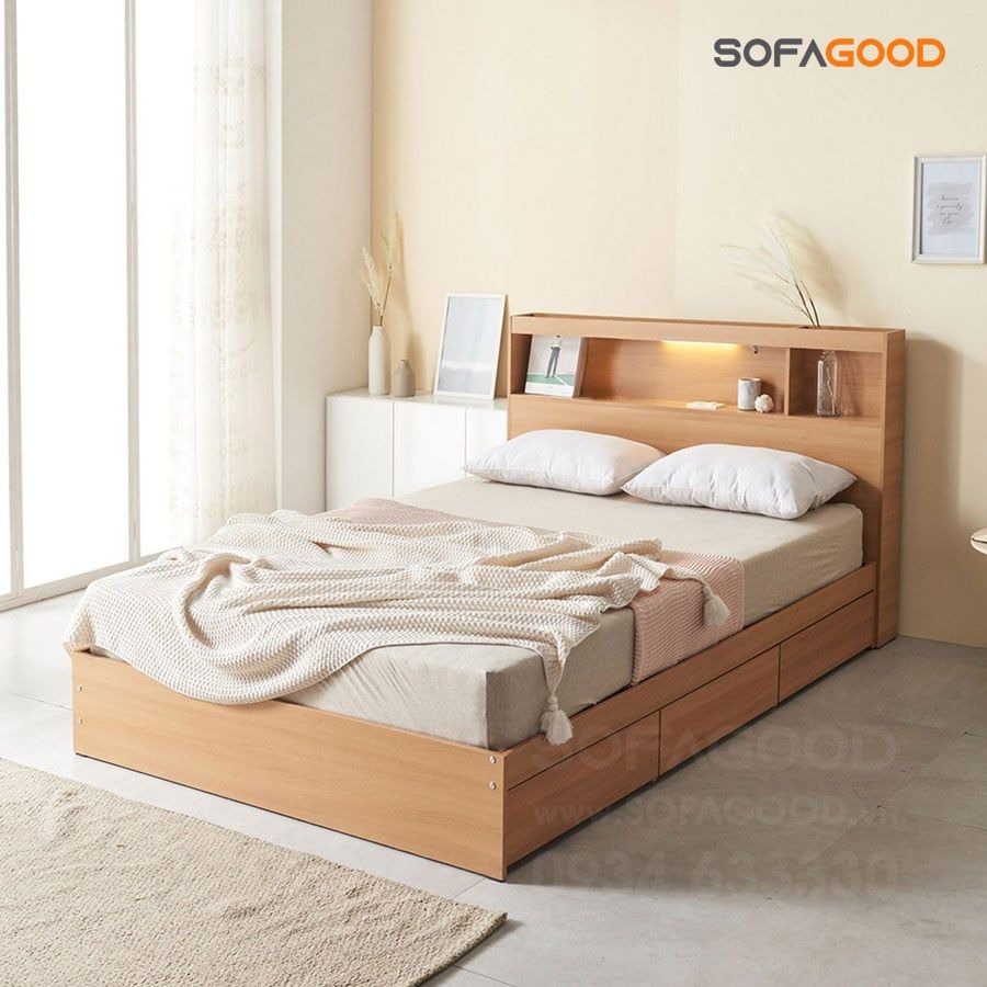 Giường ngủ gỗ công nghiệp S110