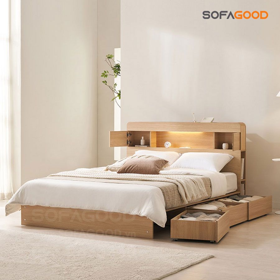 Giường ngủ gỗ công nghiệp S117
