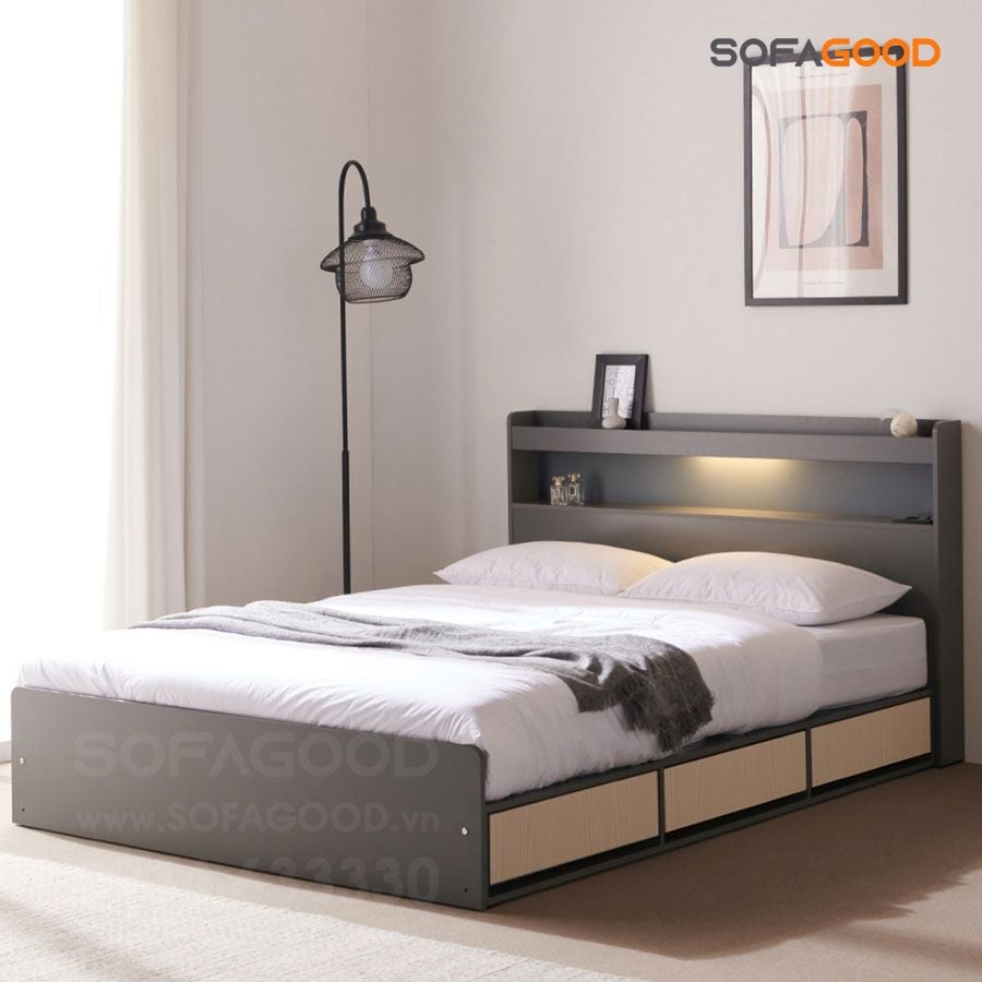 Giường ngủ gỗ công nghiệp S107