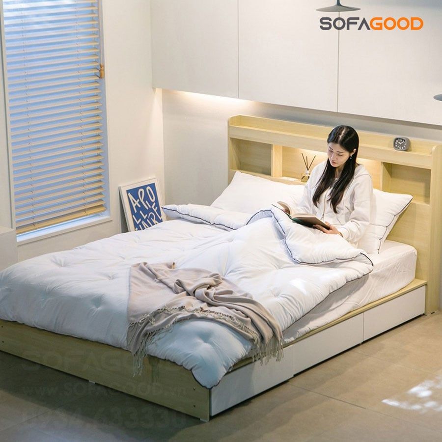 Giường ngủ gỗ công nghiệp S102