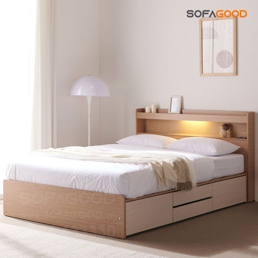 Giường ngủ gỗ công nghiệp S107