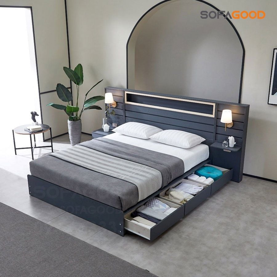 Giường ngủ gỗ công nghiệp S121