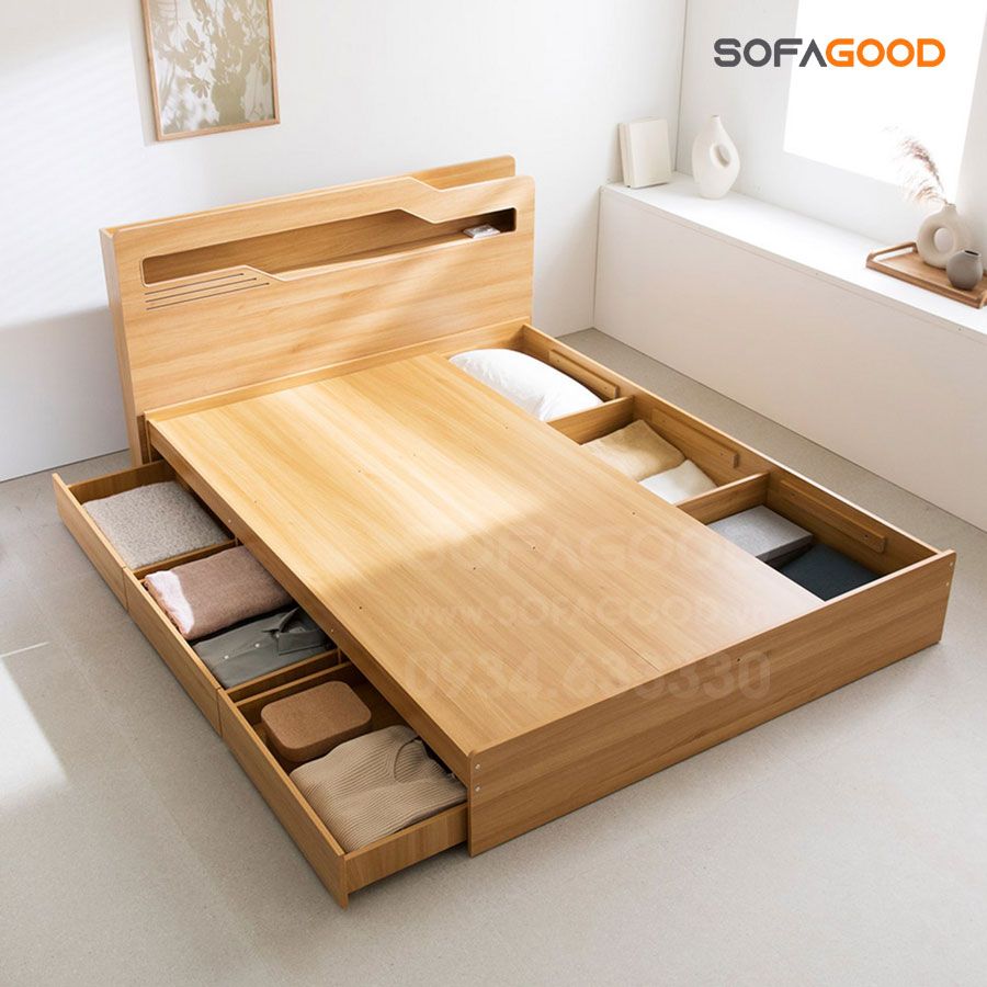 Giường ngủ gỗ công nghiệp S109