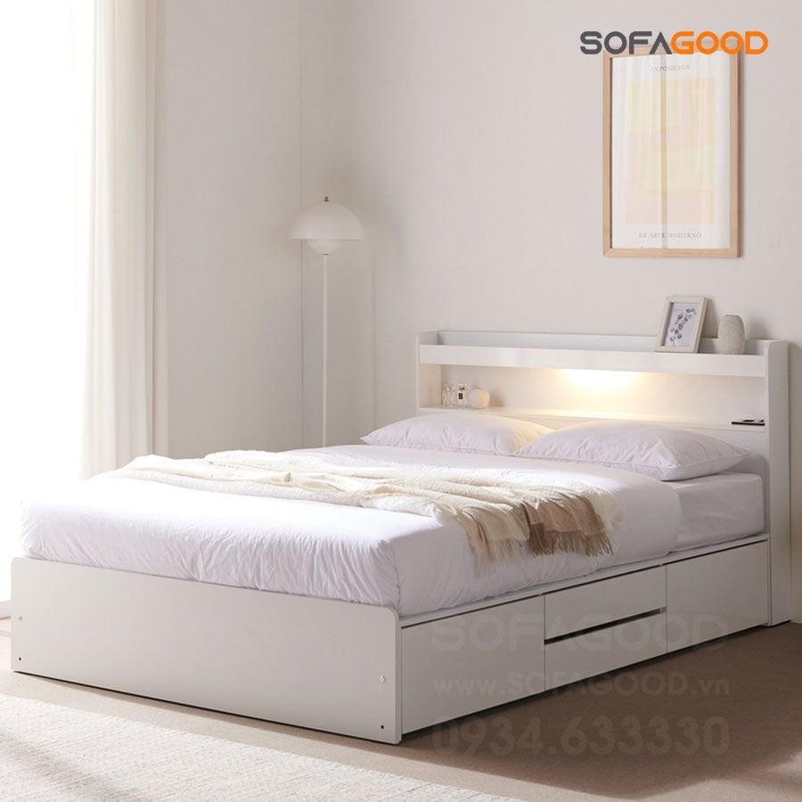 Giường ngủ gỗ công nghiệp S107