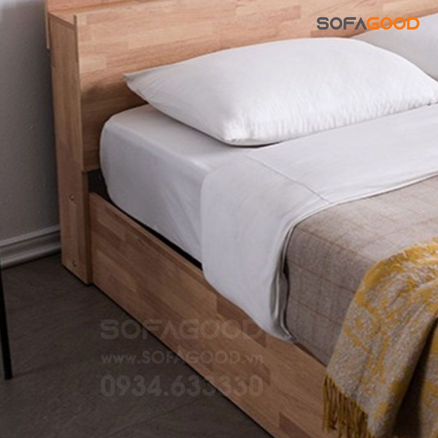 Giường ngủ gỗ tự nhiên S125