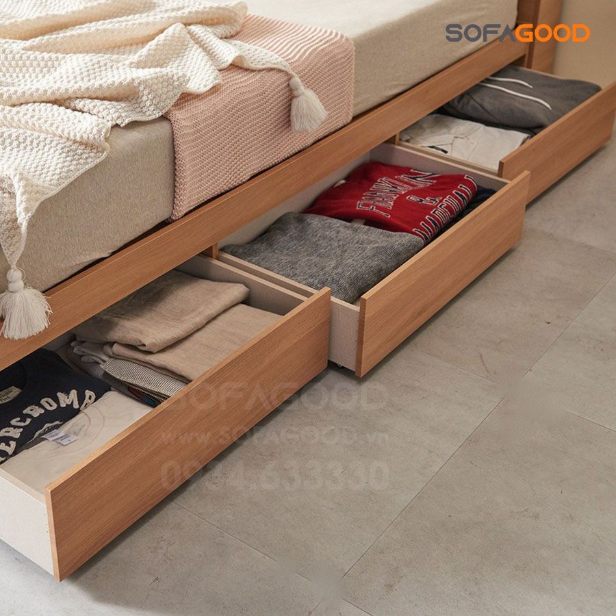 Giường ngủ gỗ công nghiệp S110