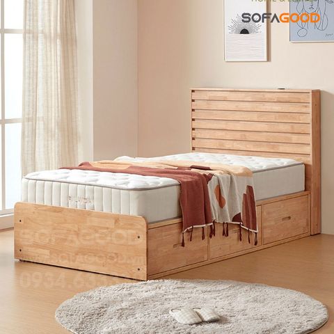  Giường ngủ gỗ tự nhiên S144 