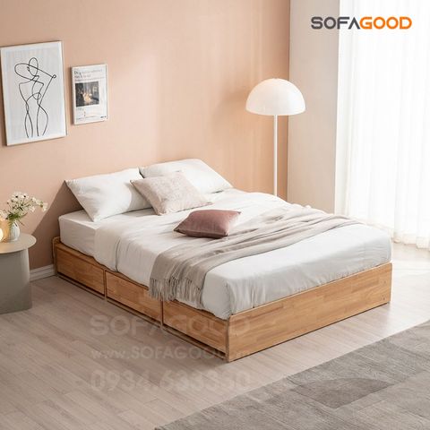  Giường ngủ gỗ tự nhiên S139 