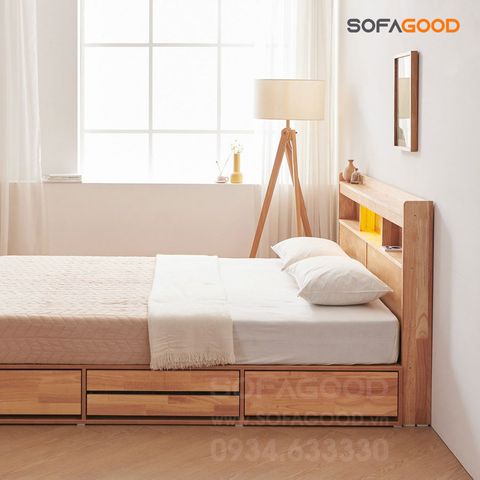  Giường ngủ gỗ tự nhiên S135 