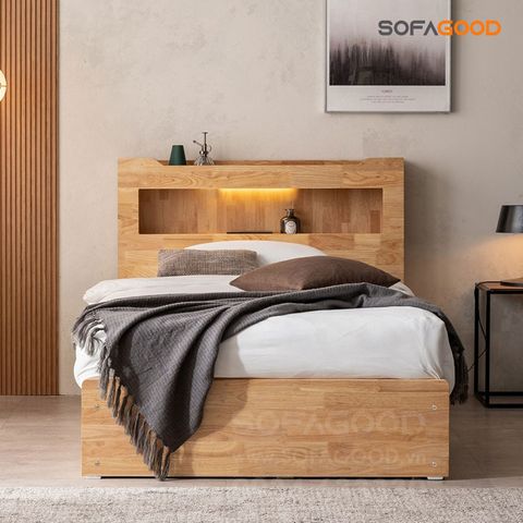  Giường ngủ gỗ tự nhiên S133 
