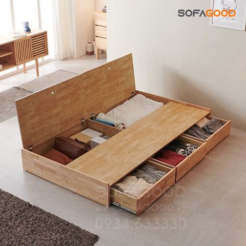  Giường ngủ gỗ tự nhiên S131 