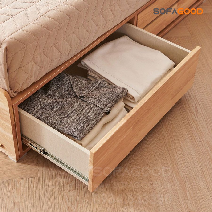 Giường ngủ gỗ tự nhiên S135