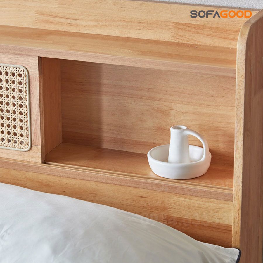 Giường ngủ gỗ tự nhiên S129