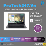  Acer Aspire 7 Gaming A715 42G R4XX R5 5500U/8GB/256GB/4GB GTX1650/Win11 