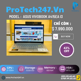  Asus Vivobook A415EA-EB1749W i3 1125G4/8GB/512GB SSD/14" FHD/Win11 (USED) 