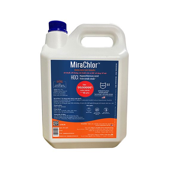  MiraChlor | Dung dịch sát khuẩn 5L 